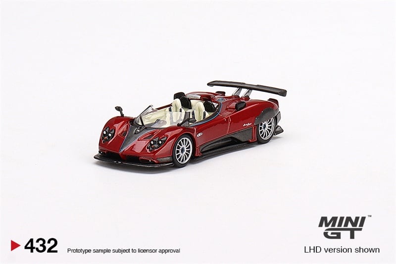  Mô hình xe Pagani Zonda HP Barchetta Rosso Dubai tỉ lệ 1:64 Minigt 