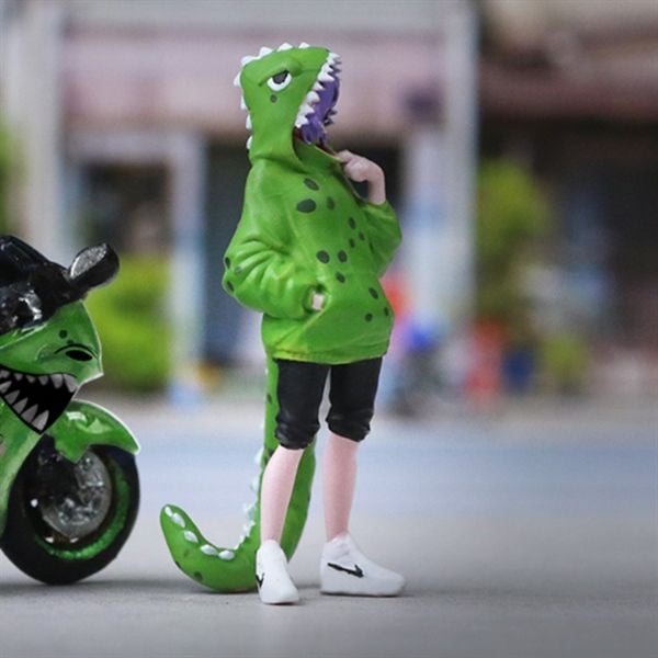  Mô hình nhân vật Nữ Rexy Green Tyrannosaurus tỉ lệ 1:64 More Art MO222110-R 