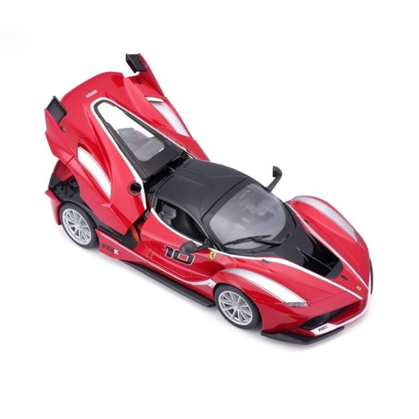  Mô hình xe Ferrari FXX K racing No.10 Rosso red không full kính tỉ lệ 1:24 Bburago 18-26301 OT24057 