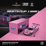  Mô hình xe Porsche 911 GT3 CUP(992) BWT Racing #7 Bao Jinglong tỉ lệ 1:64 MoreArt & YONDA MD647306 