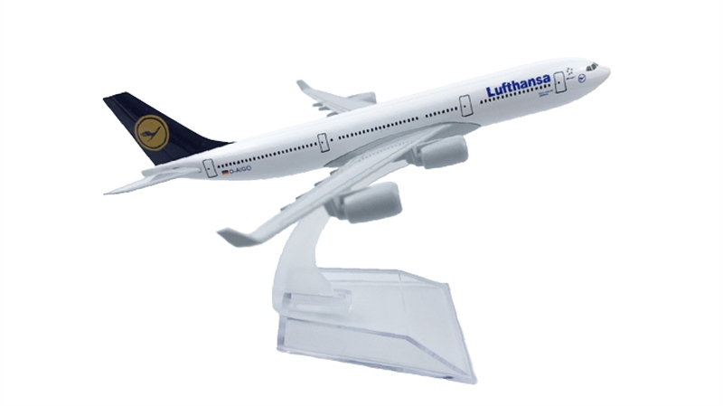  Mô hình máy bay Germany Lufthansa Airbus A340 16cm MB16178 