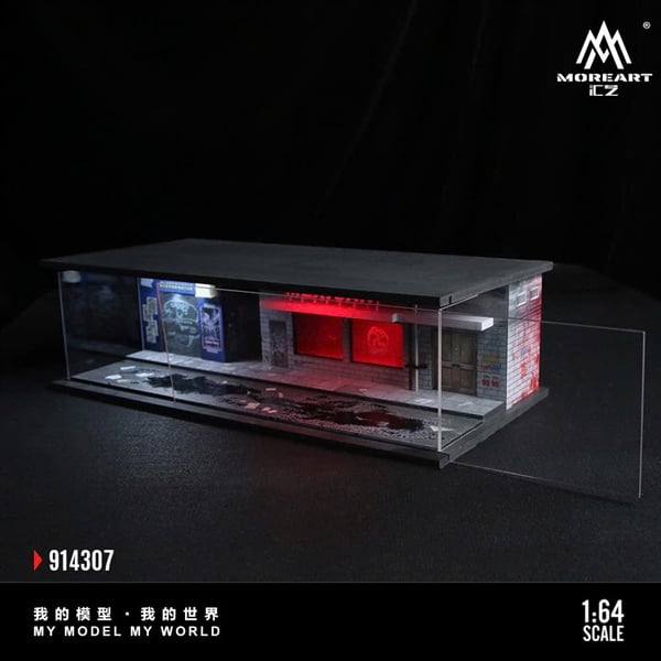 Hộp trưng bày mô phỏng khung cảnh Cyberpunk Series có đèn - mica 30cm x 15cm x 8.5cm tỉ lệ 1:64 MoreArt MO914307 