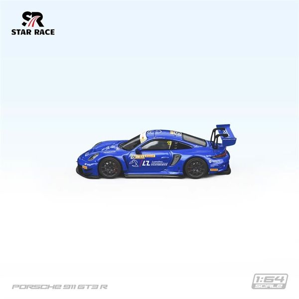  Mô hình xe Porsche 911 GT3 Blue No. 15 Racing Car tỉ lệ 1:64 STAR RACE SR64026 