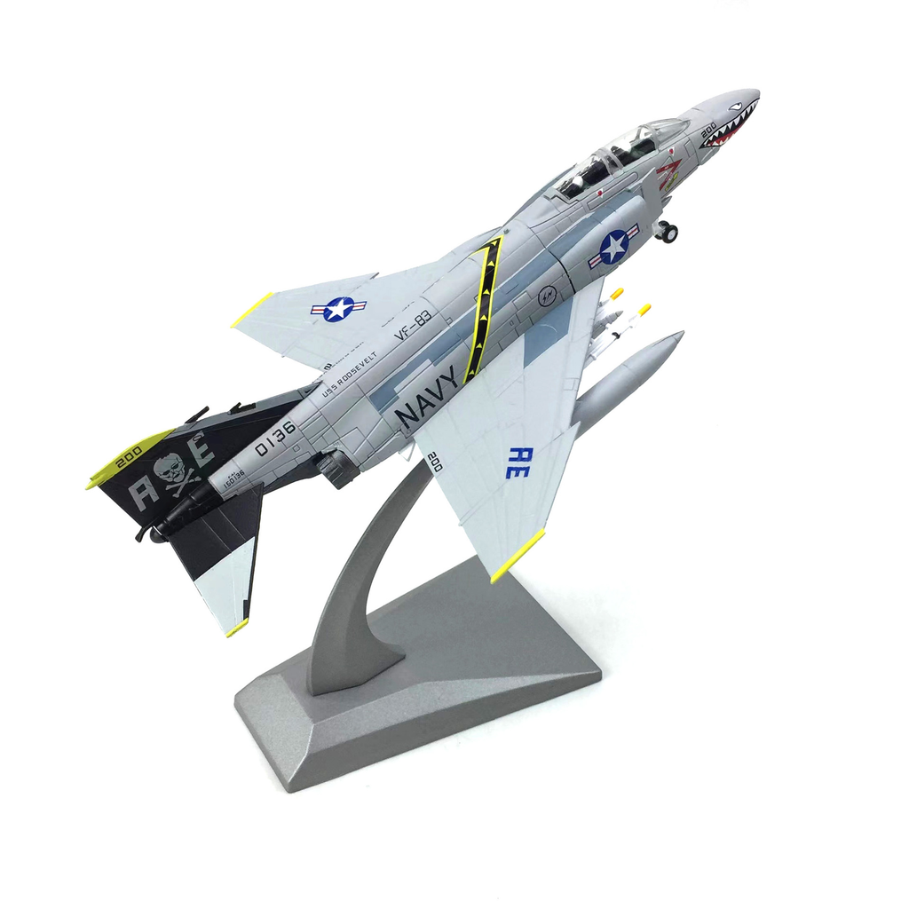 Mô hình máy bay chiến đấu F-4 USAF NAVY 0136 VF 83 tỉ lệ 1:100 Ns models MBQS023