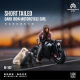  Mô hình nhân vật figure Black Iron Motorcycle Girl Suit tỉ lệ 1:64 MoreArt MO222162 