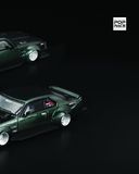  Mô hình xe Skyline C210 Dark Green New Tooling tỉ lệ 1:64 Poprace PR640345 