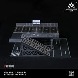  Hộp trưng bày mô phỏng B-Steel frame structure platform parking scene tỉ lệ 1:64 MoreArt MO923006 