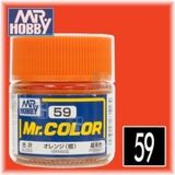 Lacquer c59 orange sơn mô hình màu cam (orange) 10ml Mr.Hobby C59 