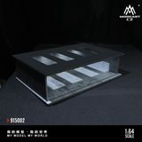  Hộp trưng bày mica mô phỏng bãi đỗ xe trong nhà có đèn sạc type C - Underground packing garage scene 02 tỉ lệ 1:64 MoreArt MO915002 
