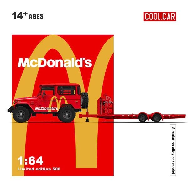  Mô hình xe Toyota FJ40 - McDonald's Painted Series tỉ lệ 1:64 CoolCar CC645207 