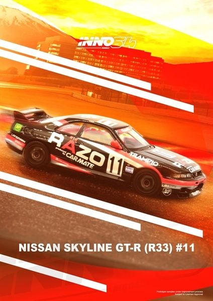  Mô hình xe Nissan Skyline GTR-R33 #11 