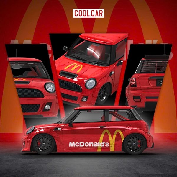  Mô hình xe Mini Cooper Mc Donald's limited to 500 tỉ lệ 1:64 Cool Car CC643639 