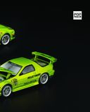  Mô hình xe Mazda RX7 FC3S RE-Amemiya Luminous Green tỉ lê 1:64 Poprace PR640344 