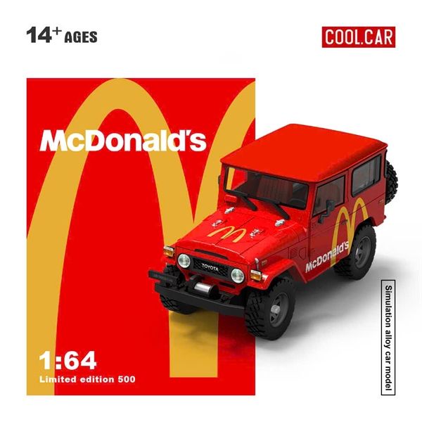  Mô hình xe Toyota FJ40 - McDonald's Painted Series tỉ lệ 1:64 CoolCar CC645207 