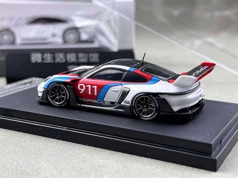  Mô hình xe Porsche 911 (992) GT3 R Rennsport tỉ lệ 1:64 HKM OT64414 