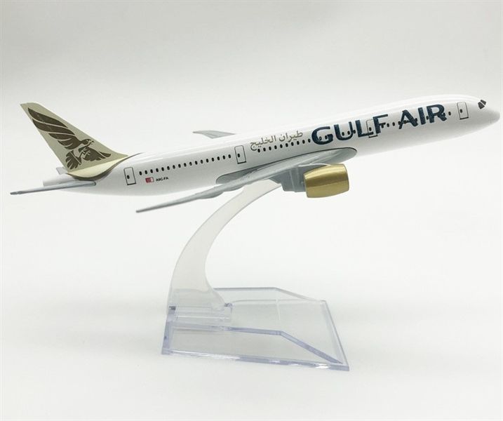 Mô hình máy bay Bahrain.Gulf Air Boeing B787-9 16cm MB16089