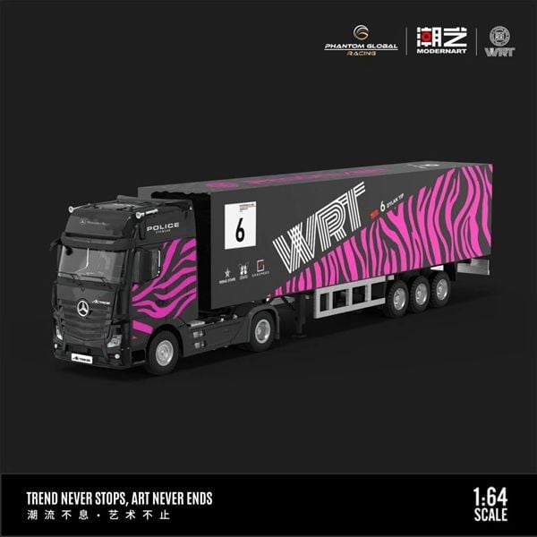  Mô hình xe Mercedes Benz Actros Carrera Cup HEC Event 2025 tỉ lệ 1:64 ModernArt& WRT MD646728 