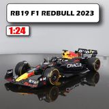  Mô hình xe đua F1 Redbull GP 2023 RB19 hộp mica có figure tỉ lệ 1:24 Bburago OT348 