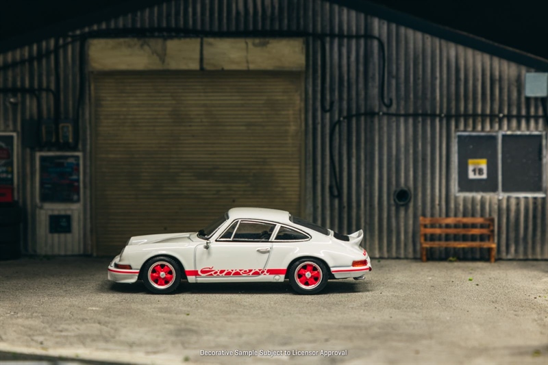  Mô hình xe Porsche 911 Carrera RS 2.7 Lightweight, White/Red tỉ lệ 1:64 Tarmac works T64S-023-WR 