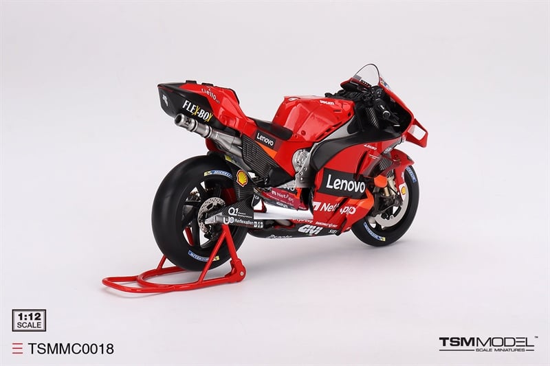  Mô hình xe mô tô cao cấp Ducati Desmosedici GP22 #63 2022 Presentation 1:12 TSM TSMMC0018 