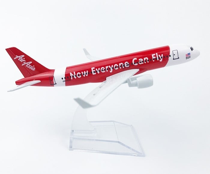  Mô hình máy bay Air Asia Now Everyone Can Fly Airbus A320-200 16cm MB16152 