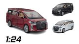  Mô hình xe Toyota Alphard 2022 full open - full kính - đánh lái được tỉ lệ 1:24 Metal Model OT441 