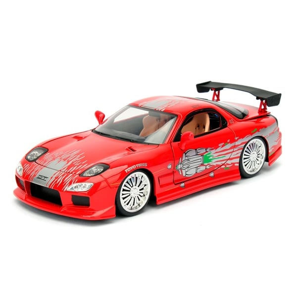  Mô hình xe Fast & Furious Dom's 1993 Mazda RX-7 tỉ lệ 1:24 Jda Toys 98338 