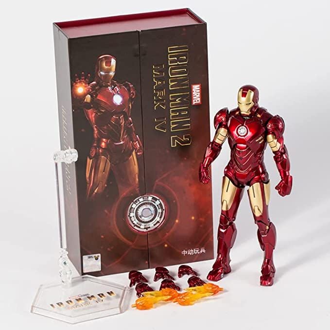  Mô hình nhân vật Marvel Iron man người sắt MK4 Mark IV SHF tỉ lệ 1:10 18CM ZD Toys FG262 