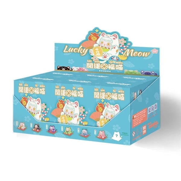 Blind box hộp mù Lucky meow Mèo thần tài Blind box chính hãng Baby Three BL021 