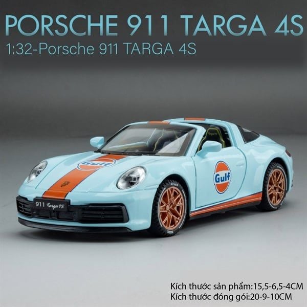  Mô hình xe Porsche 911 Targa 4s Gray 1:32 Newao OT427 