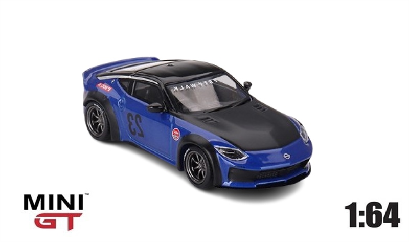  Mô hình xe Nissan Z LB NATION WORKS serian blue tỉ lệ 1:64 MiniGT MGT00732-CH 