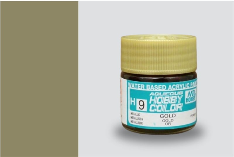  Acrylic H9 gold sơn mô hình màu vàng gold 10ml Mr.Hobby H9 