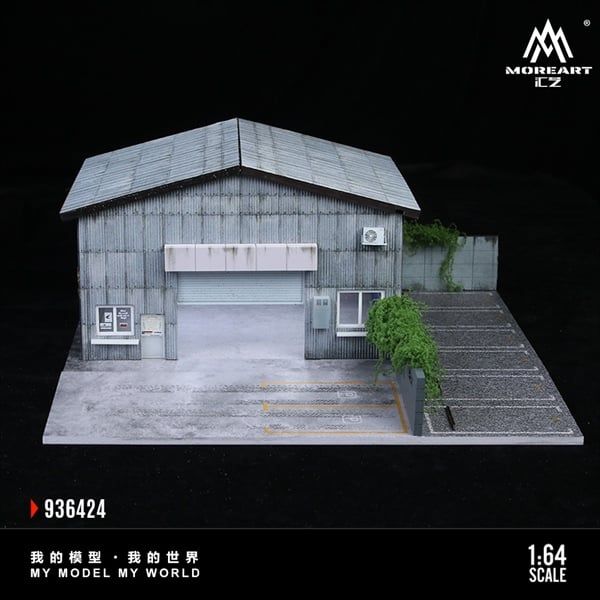  Hộp trưng bày mô phỏng nhà kho Factory Building C kích thước 30x30x13cm tỉ lệ 1:64 More Art MO936424 