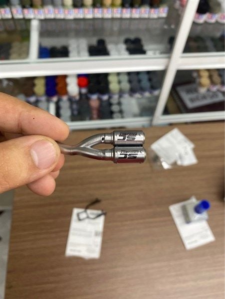  Phụ kiện mô hình lon pô titan và cổ pô dành cho mô hình tỉ lệ 1:12 PK250 