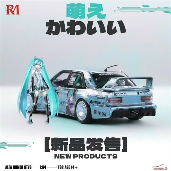  Mô hình xe Mercedes-Benz 190 EVO tỉ lệ 1:64 Rhino model RM OT64412 