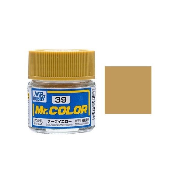  Lacquer C39 Dark Sandy Yellow sơn mô hình màu vàng cát đậm 10ml Mr.Hobby C39 