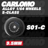  Phụ kiện độ bánh cho xe mô hình Carlomo Wheels S-Class kích thước 9,5mm bằng kim loại tỉ lệ 1:64 Carlomo S0 