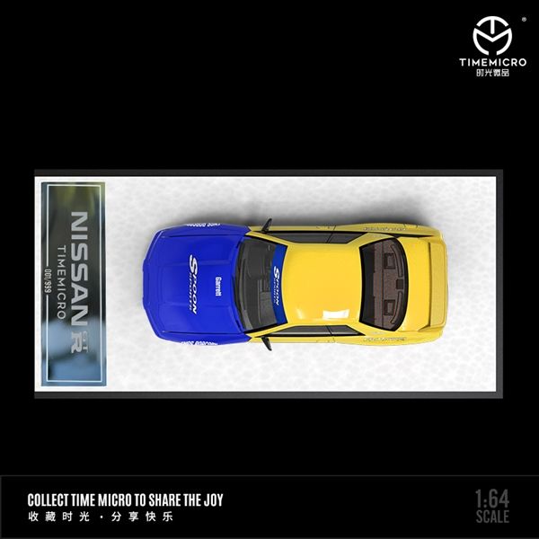  Mô hình xe Nissan GTR R32 racing Spoon mở được capo tỉ lệ 1:64 Time micro TM644118 