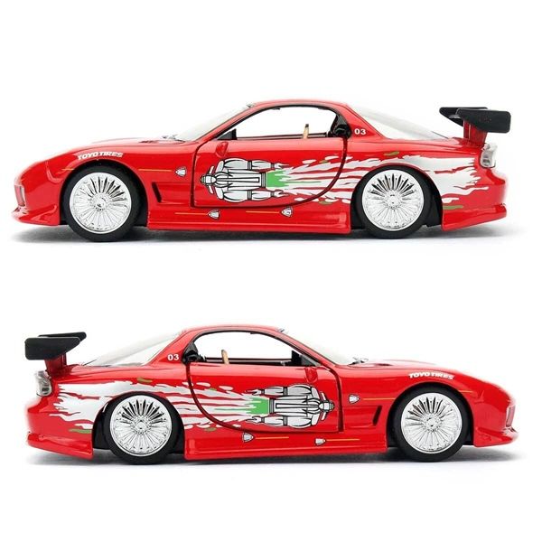  Mô hình xe Mazda RX7 red Dom's Fast & Furious tỉ lệ 1:32 Jada 24075 