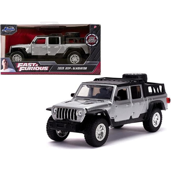  Mô hình xe Jeep Gladiator Silver 2020 Fast & Furious tỉ lệ 1:32 Jada 24075 