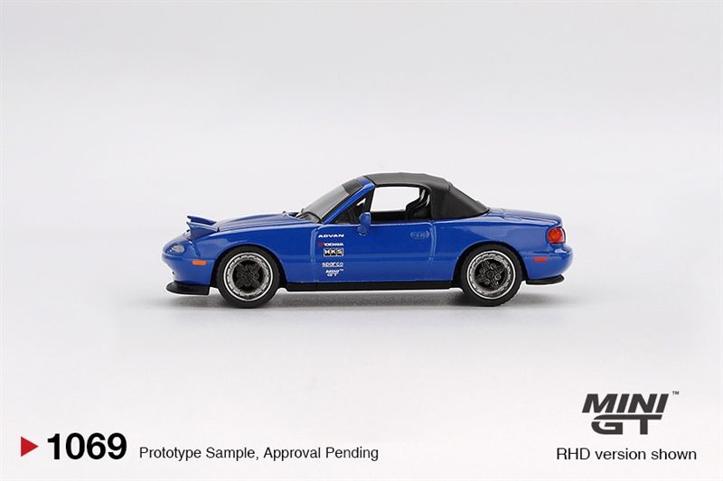  Mô hình xe Mazda Miata MX-5 (NA) Tuned Version Dark Blue tỉ lệ 1:64 MiniGT MGT01069 