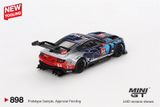  Mô hình xe Ford Mustang GT3 #64 Ford Multimatic Motorsports 2024 IMSA Daytona 24 Hrs bản card tỉ lệ 1:64 MGT00898-BL 
