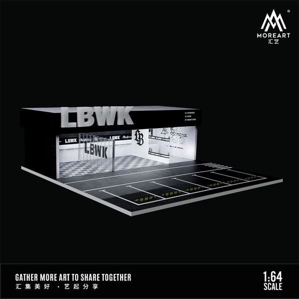  Hộp trưng bày mô phỏng LBWK Modified shop Lighting Scene Model 30x30x10 tỉ lệ 1:64 More Art MO936101 