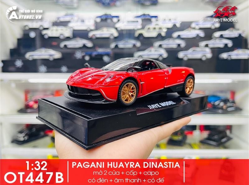  Mô hình xe Pagani Huayra Dinastia full open - đèn âm thanh tỉ lệ 1:32 Alloy Model OT32042 