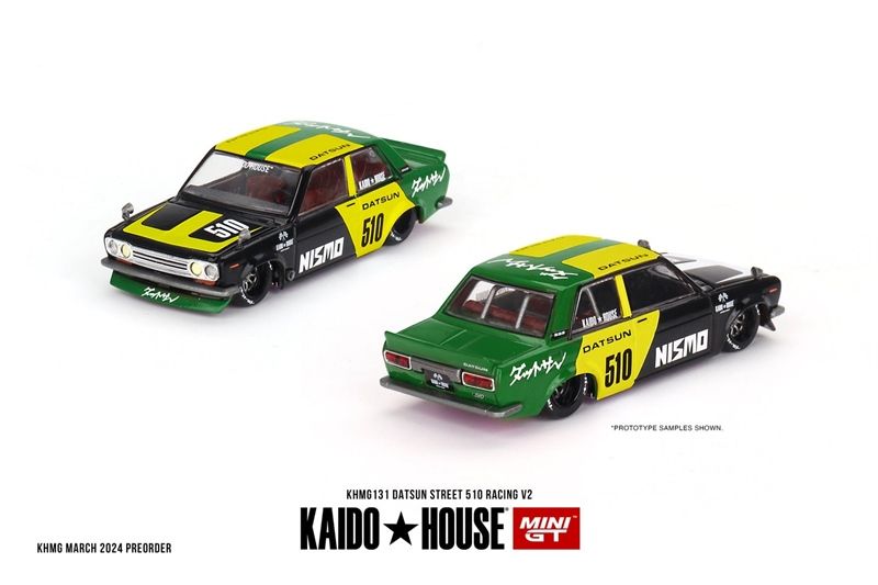  Mô hình xe Datsun Street 510 Racing V2 tỉ lệ 1:64 KaidoHouse KHMG131 