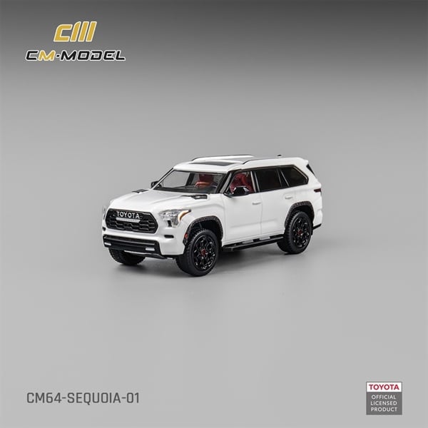  Mô hình xe Toyota Sequoia Pearl White tỉ lệ 1:64 CM Model CM64-SEWUOIA-01 