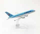  Mô hình máy bay Korean Air Airbus A380 16cm MB16091 