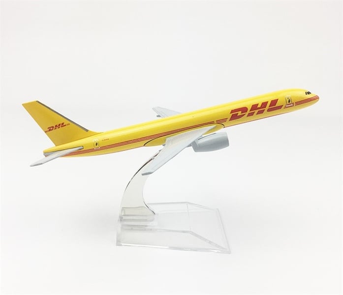  Mô hình máy bay vận chuyển DHL Airlines Boeing B757 16cm MB16037 