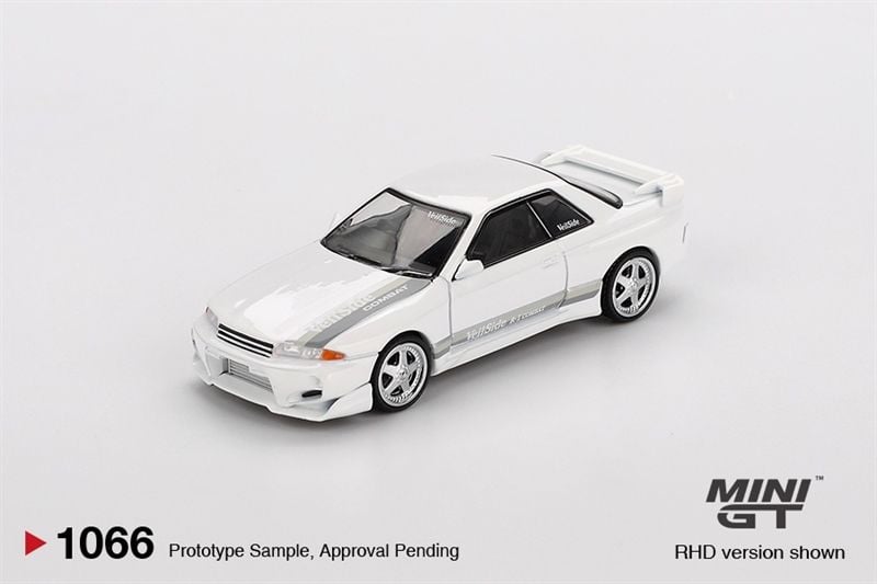  Mô hình xe Nissan Skyline GT-R (R32) VeilSide Combat C-I White tỉ lệ 1:64 MiniGT MGT01066 