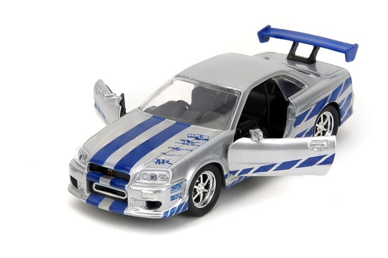  Mô hình xe Nissan GTR-R34 Skyline Brian's Fast & Furious tỉ lệ 1:32 Jada 24075 